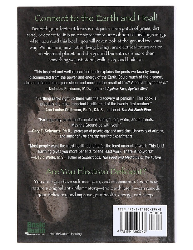 Earthing : the most important health discovery ever! - Ober, Clinton - Tietokirjat ja oppaat - 10105577204 - 1