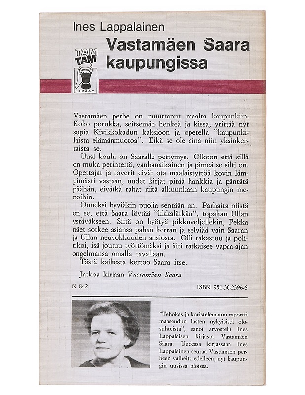 Vastamäen Saara kaupungissa - Ines Lappalainen - Romaanit ja novellit - 10105577214 - 1