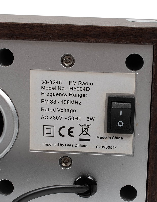 CLAS OHLSON H5004D fm-radio - Viihde-elektroniikka - 10105577369 - 2