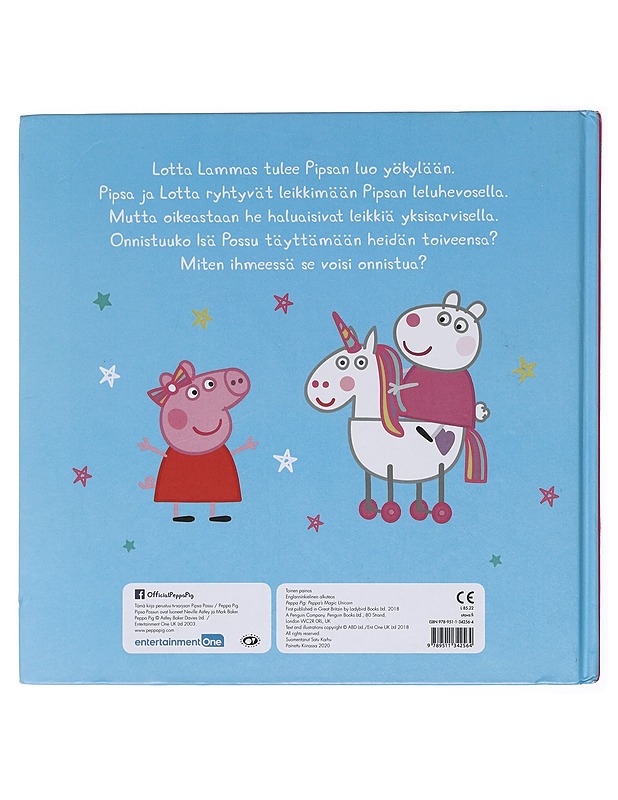 Pipsa Possu ja yksisarvinen - Karhu, Satu Tuuli - Lastenkirjat - 10105577378 - 1