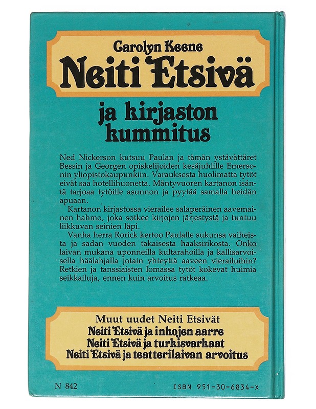 Neiti Etsivä ja kirjaston kummitus - Keene - Nuorten kirjat - 10105577385 - 1