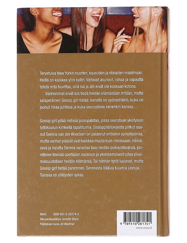 Gossip girl - eliittinuoret - Von Ziegesar, Cecily - Nuorten kirjat - 10105577390 - 1