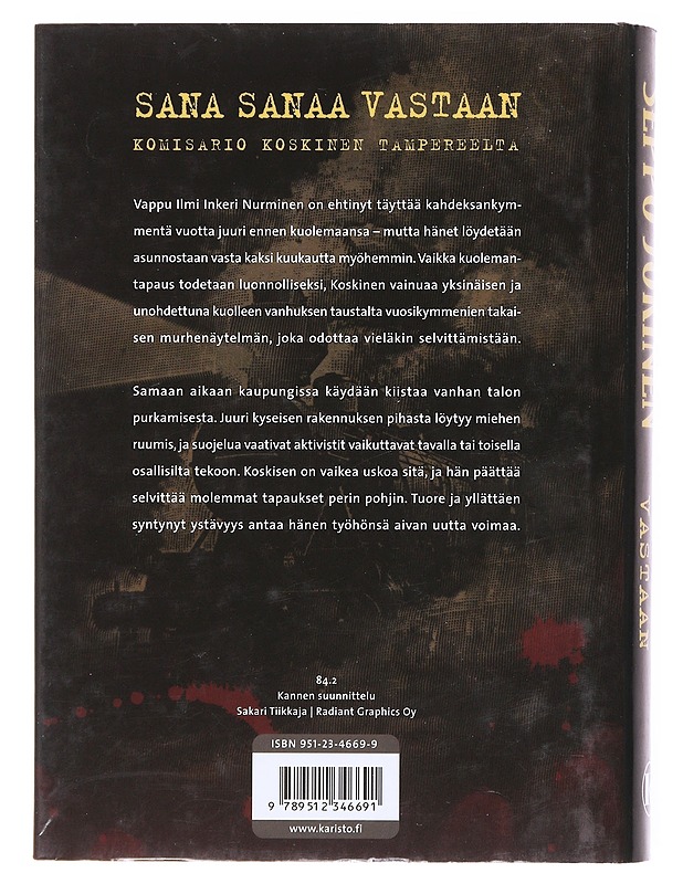 Sana sanaa vastaan - Seppo Jokinen - Romaanit ja novellit - 10105577399 - 1
