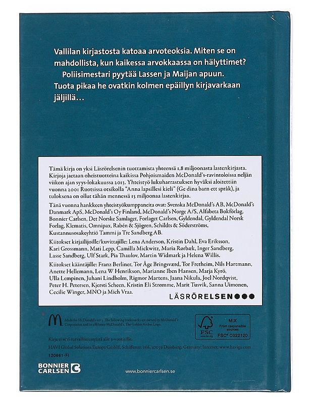 Lasse-Maijan Etsivätoimisto: Kirjaston arvoitus -Martin Widmark - Lastenkirjat - 10105577429 - 1