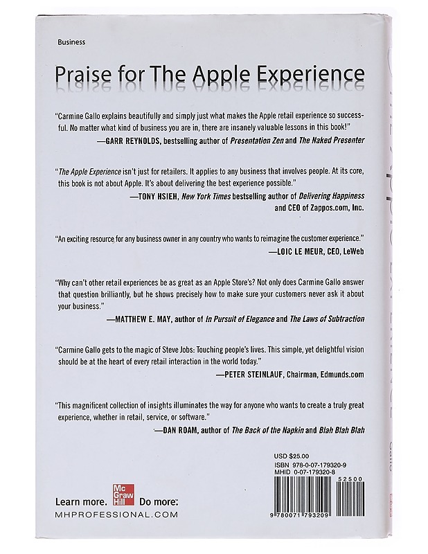 The Apple experience : secrets to building insanely great customer loyalty - Gallo, Carmine - Tietokirjat ja oppaat - 10105577458 - 1