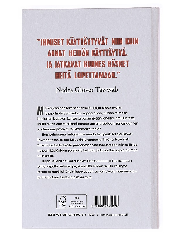 Vedä rajat ja ota oma elämä haltuusi - Tawwab, Nedra Glover - Tietokirjat ja oppaat - 10105577516 - 1