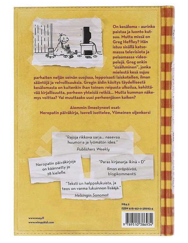 Neropatin päiväkirja / 4 Kovan onnen kesä : Greg Heffleyn julkaisu - Kinney, Jeff - Nuorten kirjat - 10105577527 - 1