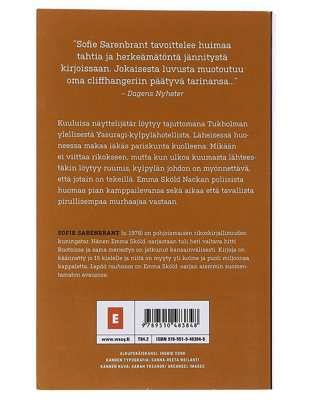 Lepää rauhassa - Sarenbrant, Sofie - Romaanit ja novellit - 10105577558 - 1