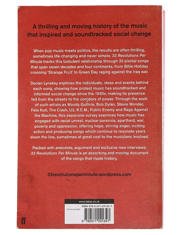 33 revolutions per minute : a history of protest songs - Dorian Lynskey - Historiakirjat - 10105577592 - 1