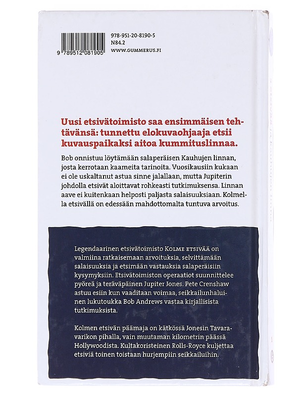3 etsivää ja kauhujen linna - Arthur, Robert - Nuorten kirjat - 10105577596 - 1