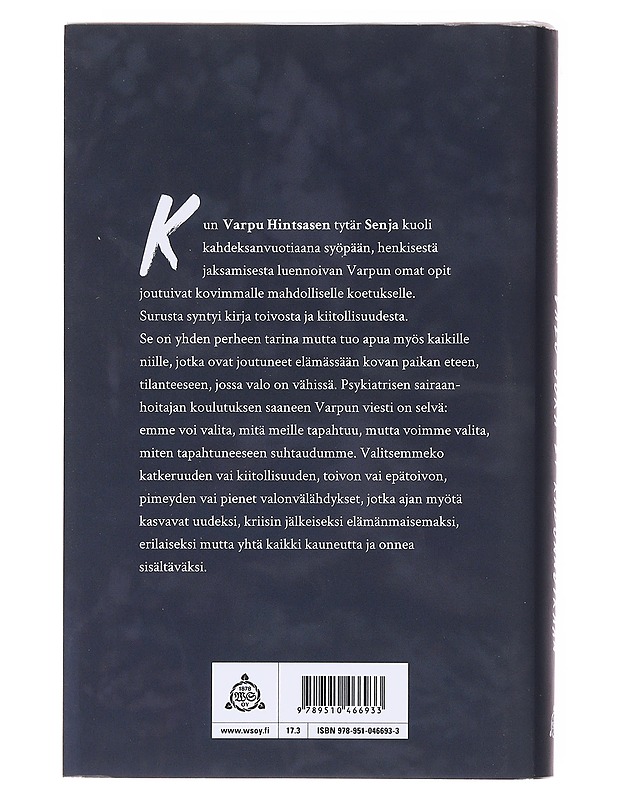 Valo joka ei kadonnutkaan - Hintsanen, Varpu - Elämäkerrat ja muistelmat - 10105577622 - 1