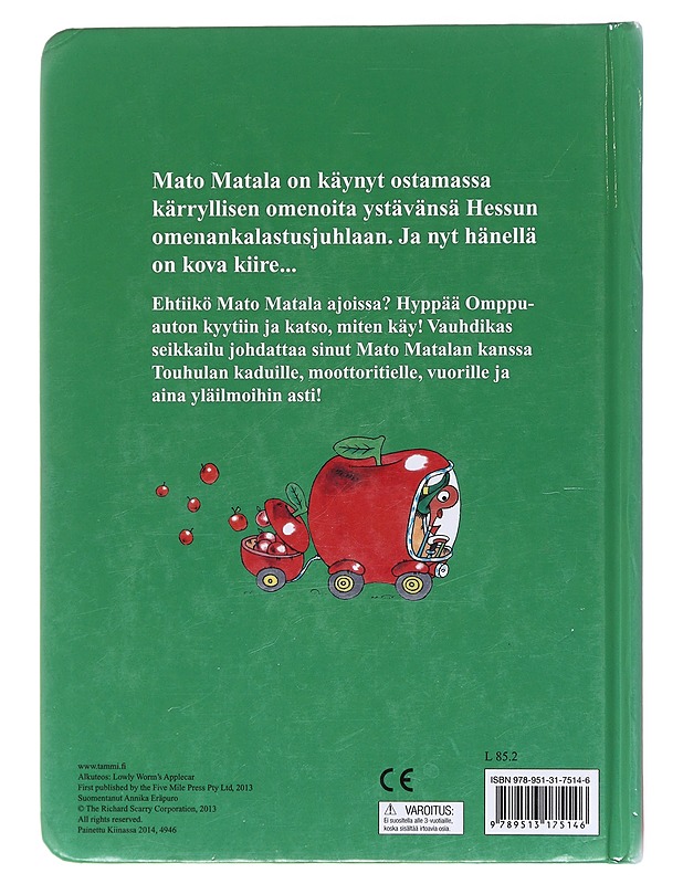 Mato Matalan omppuauto / luukkukirja - Scarry, Richard - Lastenkirjat - 10105577687 - 1