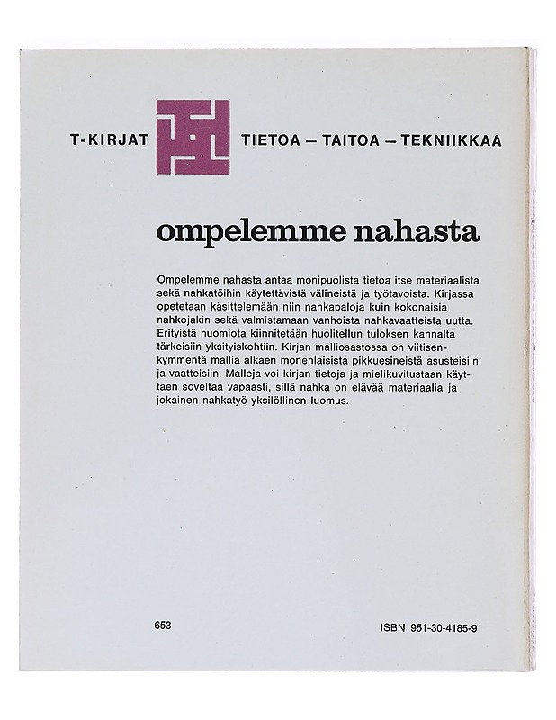 Ompelemme nahasta - Haneklou, Ulla - Tietokirjat ja oppaat - 10105577678 - 1
