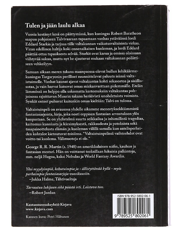 Valtaistuinpeli - Martin, George R. R. - Fantasia- ja scifi - 10105577728 - 1