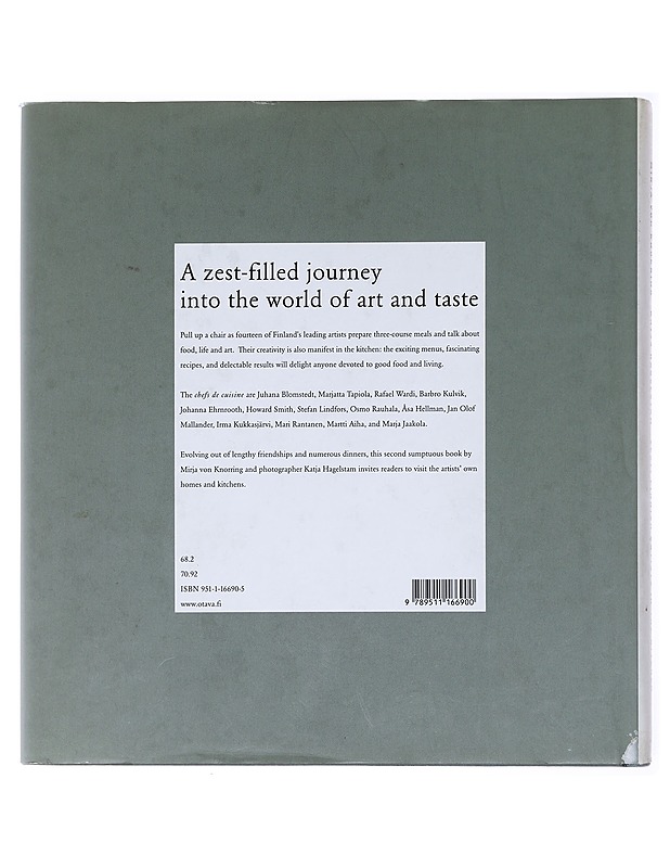 Zest : Finnish artists in the kitchen - Knorring, Mirja von - Ruokakirjat - 10105577804 - 1