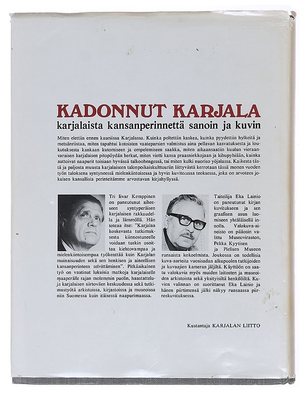 Kadonnut Karjala - Kemppinen, Iivar - Tietokirjat ja oppaat - 10105577826 - 1