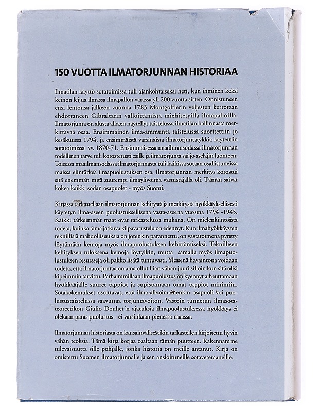 Ilmatorjunta ilmasodassa 1794-1945 - Ahti Lappi - Historiakirjat - 10105577846 - 1