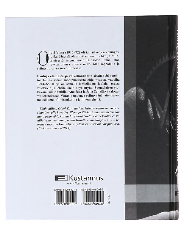Lauluja elämästä ja valkokankaalta - Virta, Olavi - Tietokirjat ja oppaat - 10105577910 - 1