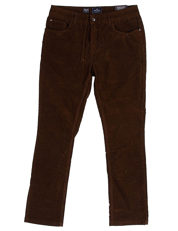 PARK LANE tummanruskea hosut, 34/32 - Miesten housut ja shortsit - 10105578007 - 0