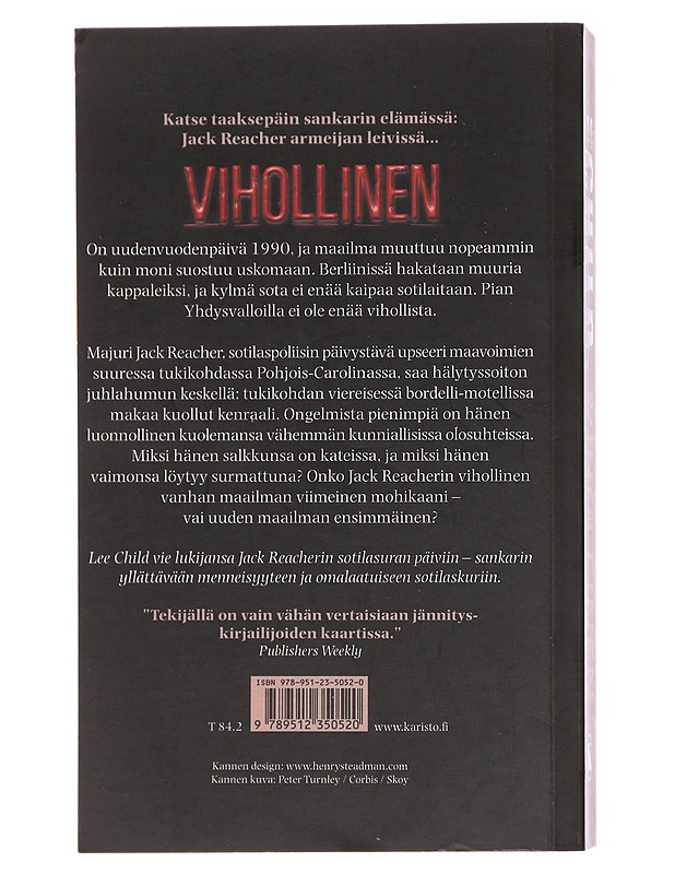 Vihollinen - Child, Lee - Romaanit ja novellit - 10105578041 - 1