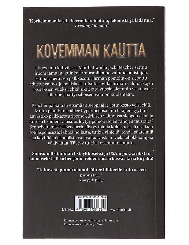Kovemman kautta - Child, Lee - Romaanit ja novellit - 10105578087 - 1
