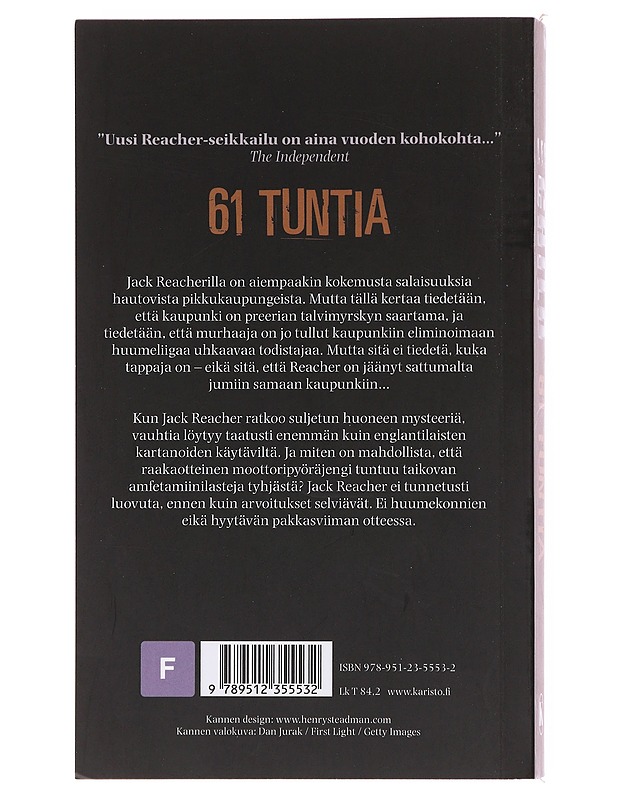 61 tuntia - Child, Lee - Romaanit ja novellit - 10105578106 - 1