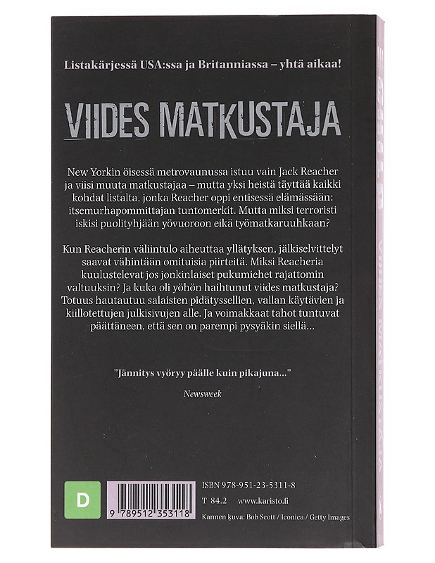 Viides matkustaja - Child, Lee - Romaanit ja novellit - 10105578113 - 1