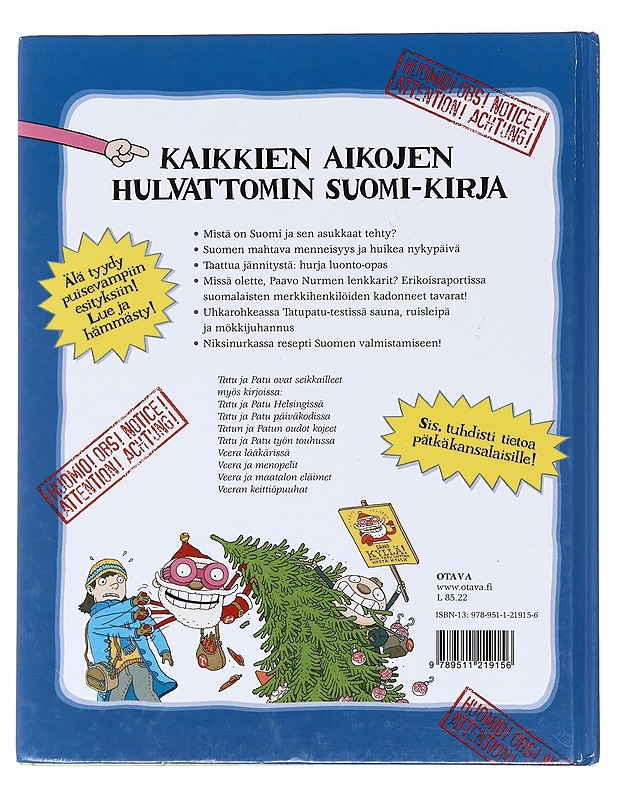 Tatun ja Patun Suomi - Havukainen, Aino - Lastenkirjat - 10105578136 - 1