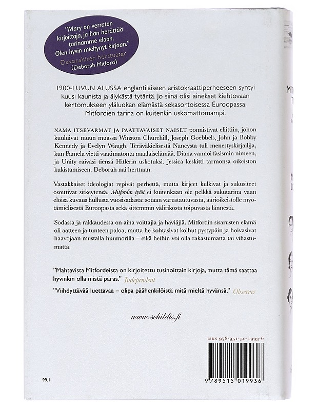 Mitfordin tytöt / sodassa ja rakkaudessa - Lovell, Mary S. - Elämäkerrat ja muistelmat - 10105578160 - 1