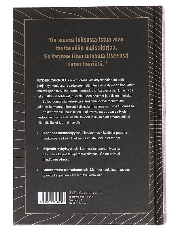 Bullet Journal -metodi / jäsennä menneisyytesi, järjestä nykyisyytesi, suunnittele tulevaisuutesi - Carroll, Ryder - Tietokirjat ja oppaat - 10105578168 - 1