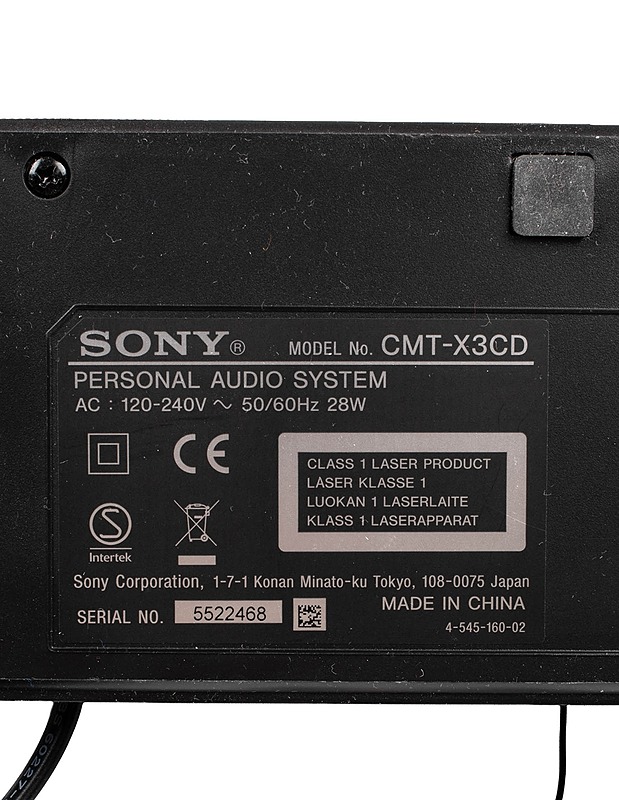 SONY CMT-X3CD -audio system - Muu elektroniikka - 10105578264 - 2