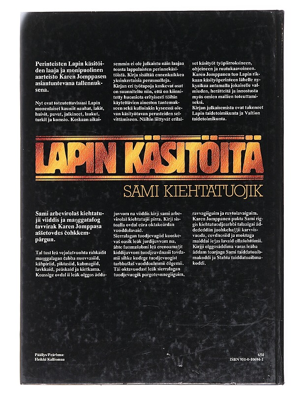 Lapin Käsitöitä - Karen Jomppanen - Tietokirjat ja oppaat - 10105578280 - 1
