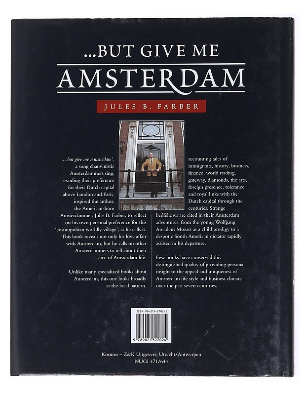 ...But Give Me Amsterdam - Jules B. Farber - Tietokirjat ja oppaat - 10105578304 - 1