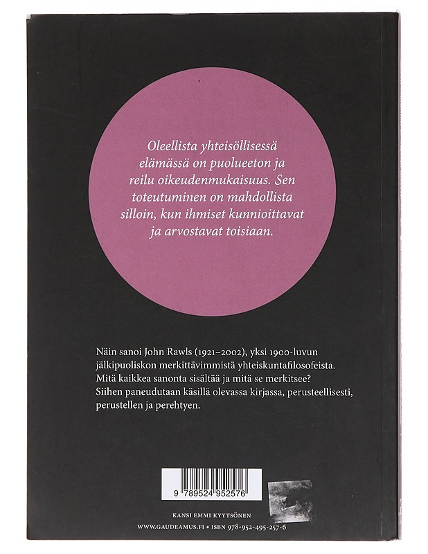 John Rawlsin filosofia : oikeudenmukaisuus moniarvoisessa yhteiskunnassa - Mäkinen, Jukka - Tietokirjat ja oppaat - 10105578353 - 1