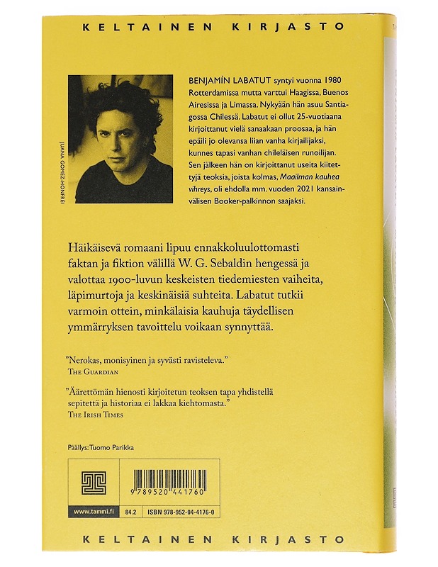 Maailman kauhea vihreys - Labatut, Benjamín - Romaanit ja novellit - 10105578369 - 1