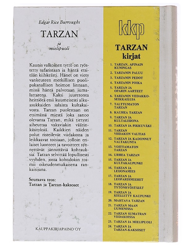 Tarzan ja mielipuoli - Edgar Rice Burroughs - Kaunokirjallisuus - 10105578382 - 1