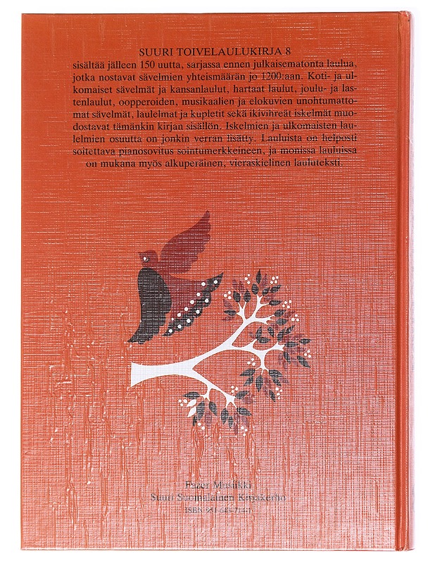 Suuri toivelaulukirja 8 - Vuoristo, Aapeli - Musiikki- ja elokuvakirjat - 10105578385 - 1