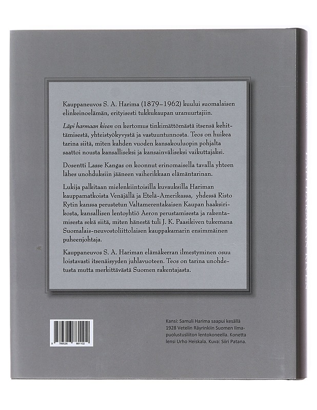 Läpi harmaan kiven / kauppaneuvos Samuli Harima 1879-1962 - Kangas, Lasse - Elämäkerrat ja muistelmat - 10105578457 - 1