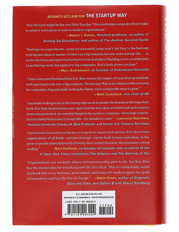 The Startup Way - Eric Ries - Kaunokirjallisuus - 10105578650 - 1