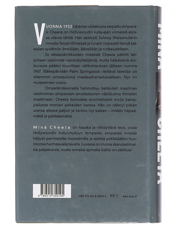Minä Cheeta / omaelämäkerta - Lever, James - Elämäkerrat ja muistelmat - 10105578667 - 1