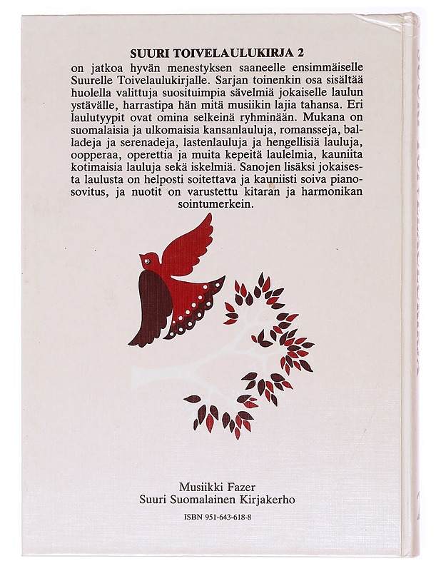 Suuri toivelaulukirja. 2 - Vuoristo, Aapeli - Musiikki- ja elokuvakirjat - 10105578724 - 1