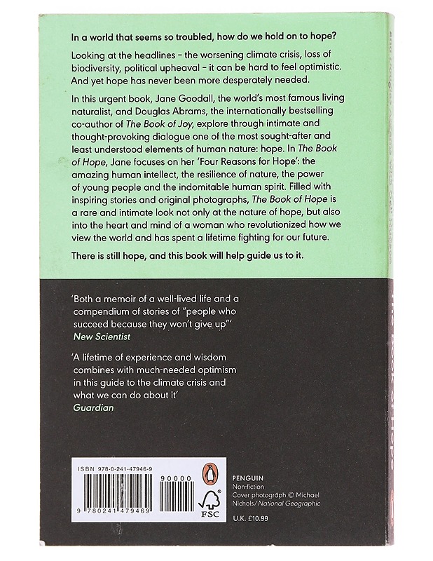 The Book of Hope - Jane Goodall - Kaunokirjallisuus - 10105578774 - 1