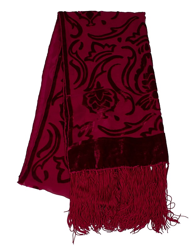 MARJA KURKI silkkisametti huivi, 45x196 cm - Kaulahuivit - 10105578805 - 0