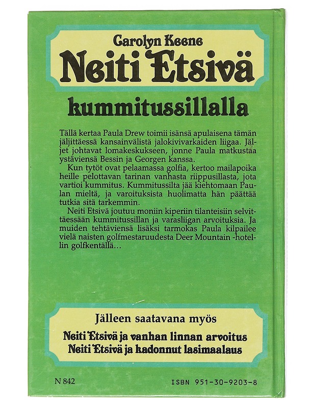Neiti Etsivä kummitussillalla - Keene - Nuorten kirjat - 10105578917 - 1
