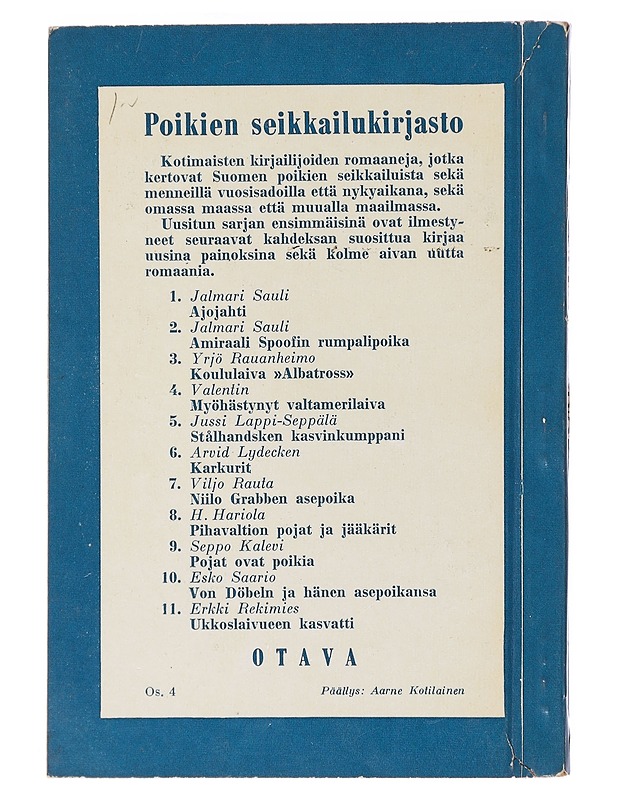 Valkoinen Ympyrä - Tauno Karilas - Romaanit ja novellit - 10105579015 - 1