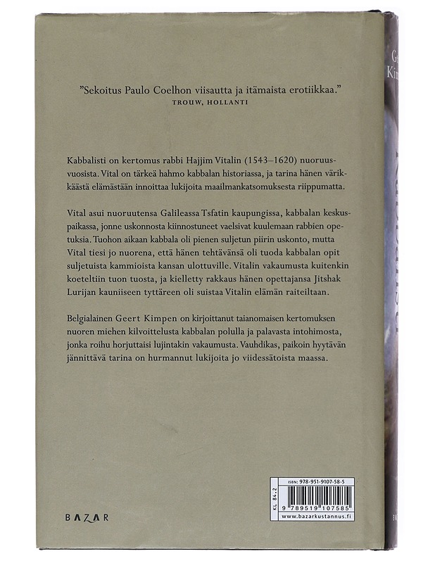 Kabbalisti - Kimpen, Geert - Romaanit ja novellit - 10105579108 - 1