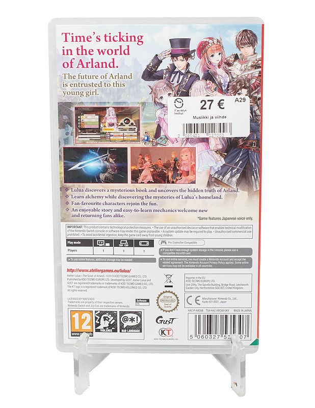 NINTENDO SWITCH Atelier Lulua -peli  - Lasten pelit - 10105579197 - 1