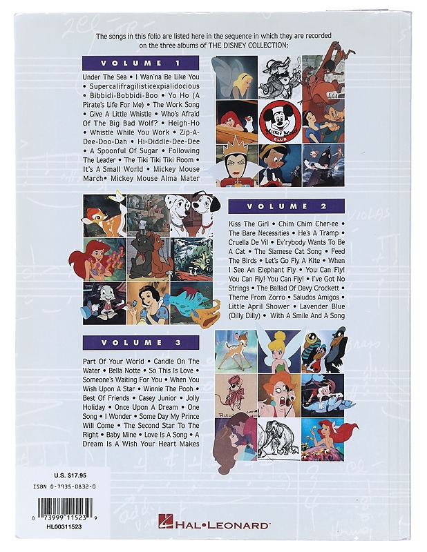 The Disney collection : best-loved songs from Disney movies, television shows and theme parks - Musiikki- ja elokuvakirjat - 10105579256 - 1