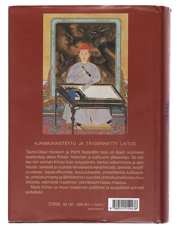 Kiinan kulttuuri - Huotari, Tauno-Olavi - Historiakirjat - 10105579402 - 1