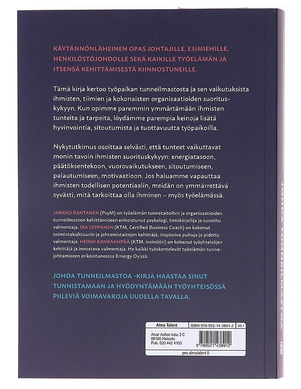 Johda tunneilmastoa : vapauta työyhteisösi todellinen potentiaali - Rantanen, Jarkko - Tietokirjat ja oppaat - 10105579431 - 1
